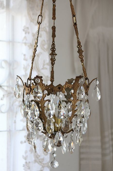 アンティークシャンデリア アンピールスタイル バスケット