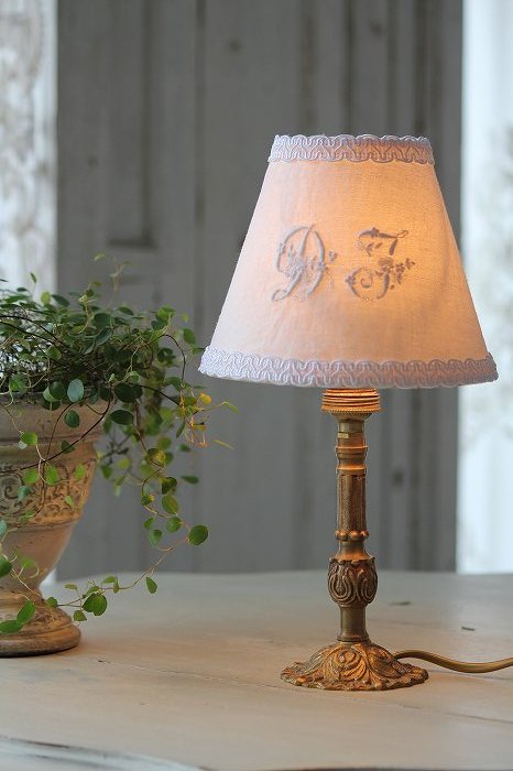 【3784】 antique bed side lamp 送料無料