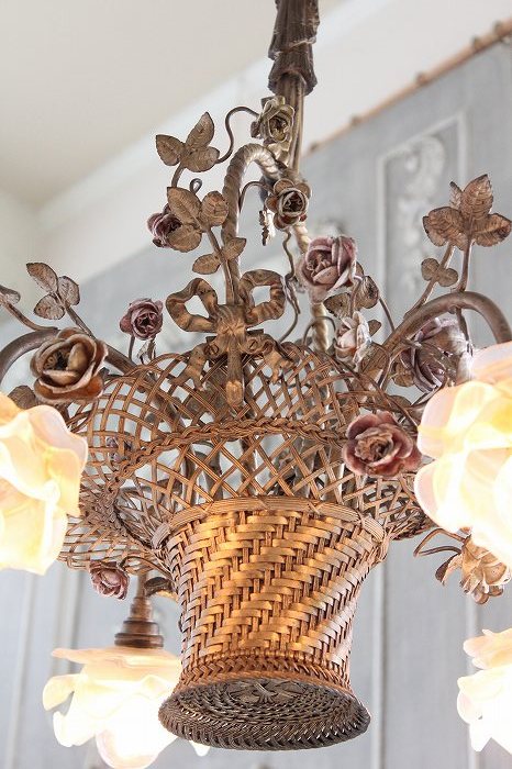 アンティークシャンデリア フランスアンティーク Napoleon III ローズ