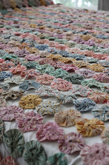 ヨーヨーキルトティペット　ガーリー