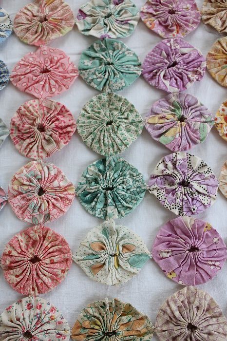 ヨーヨーキルトティペット　ガーリー