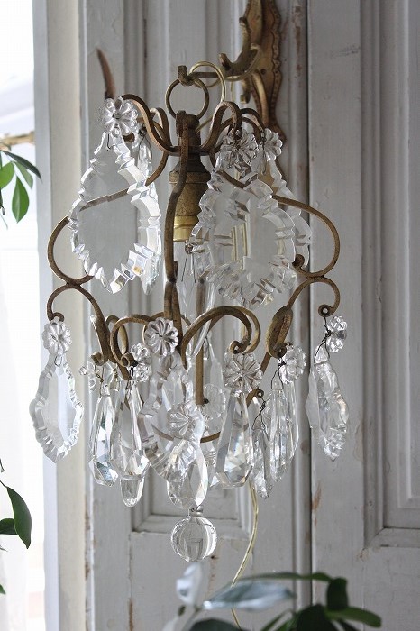 超希少1灯アンティークシャンデリアフランスアンティーク