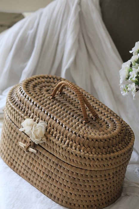 レア❗️フランスアンティーク　ソーイングバスケット.。.:*☆ フランス アンティーク 裁縫箱 ソーイング バスケット - メルカリ