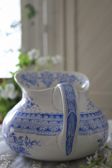 フランスアンティーク サルグミンヌ U&C NAPOLEON III 陶器ジャグ