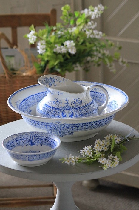 フランスアンティーク サルグミンヌ U&C NAPOLEON III 陶器ジャグ