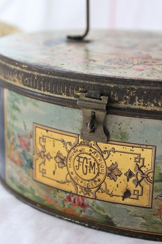 フランス　アンティーク　ランチボックス フランスアンティークランチボックス