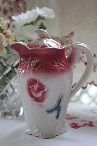 フランスアンティーク バルボティーヌの薔薇のピッチャー」ココン
