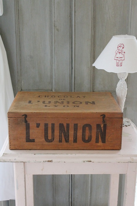 L'UNION ヴィンテージ木製ボックス 木製収納ボックス ウッドボックス Mサイズ LFS-477