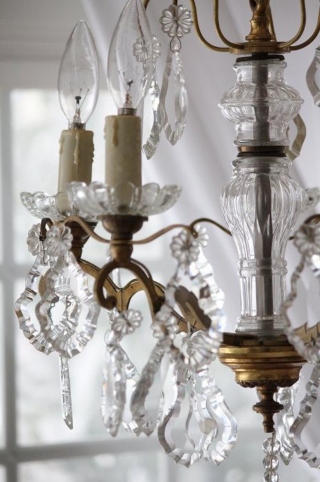 アンティークシャンデリア フランスアンティーク・ブロンズの