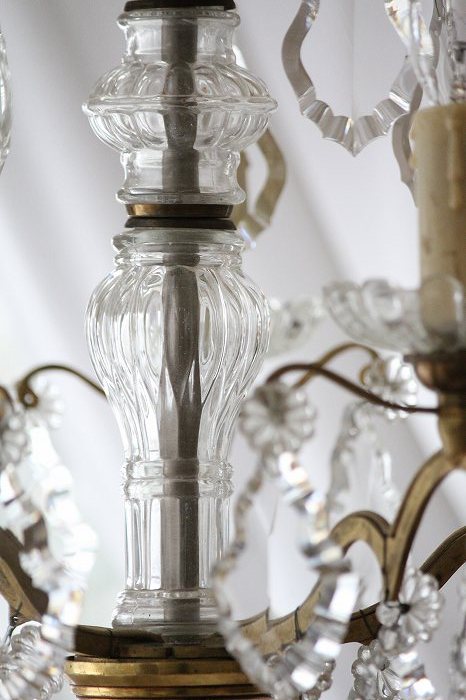 アンティークシャンデリア フランスアンティーク・ブロンズの