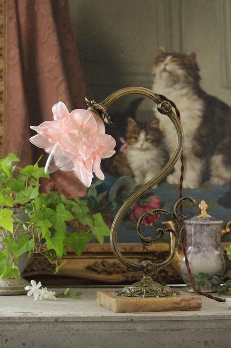 フランス アンティーク 薔薇柄のジャグ