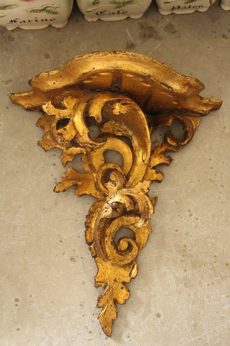 フランスアンティーク ロココスタイル ロカイユ木彫りのウォール 