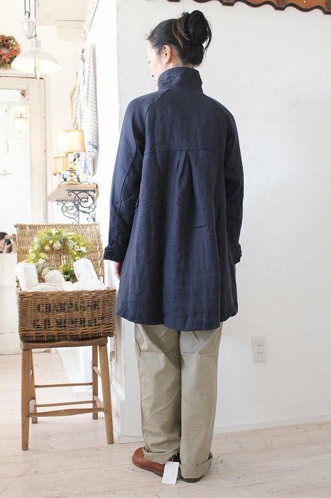 タグ付き新品　a+koloni コロニー おしゃれリネンコートサンドベージュ タグ付き新品 a+koloni コロニー おしゃれリネンコートサンド