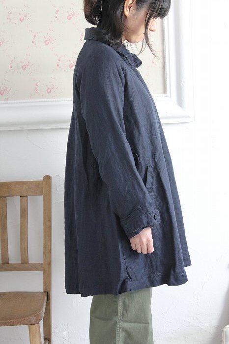 タグ付き新品　a+koloni コロニー おしゃれリネンコートサンドベージュ タグ付き新品 a+koloni コロニー おしゃれリネンコートサンド